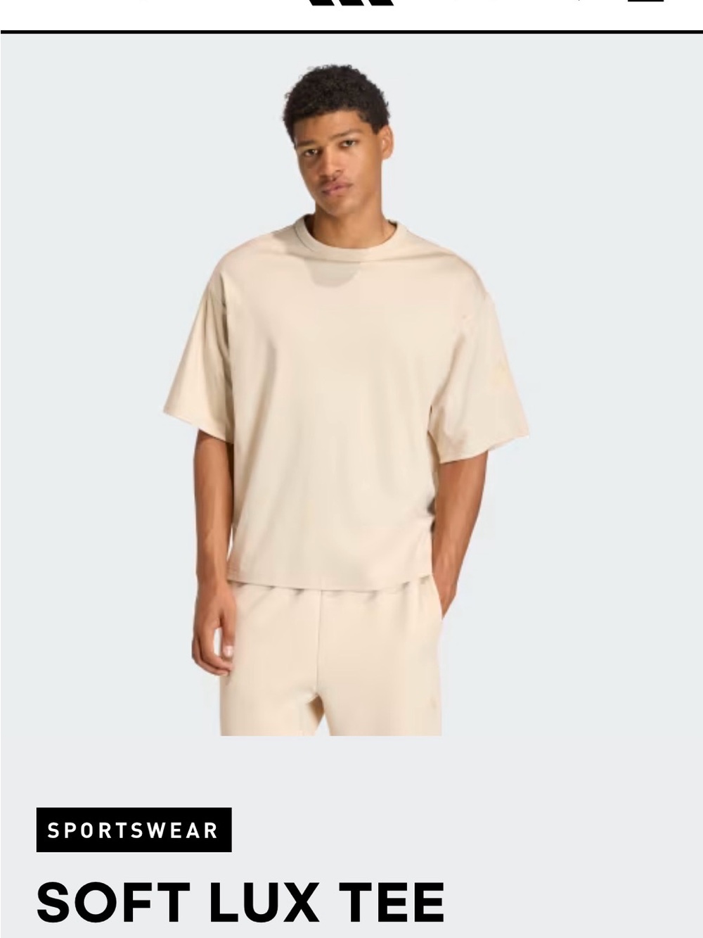 adidas Men’s Soft Lux Tee